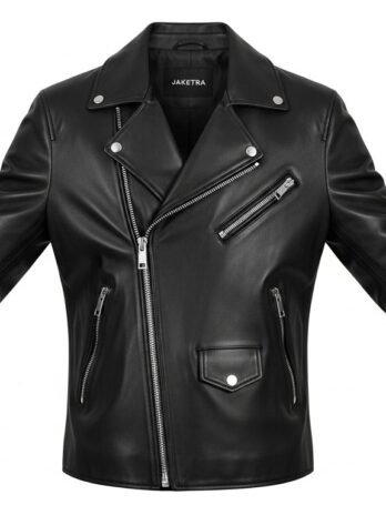 JAKETRA Rider – Luxury Black Leather Biker Jacket