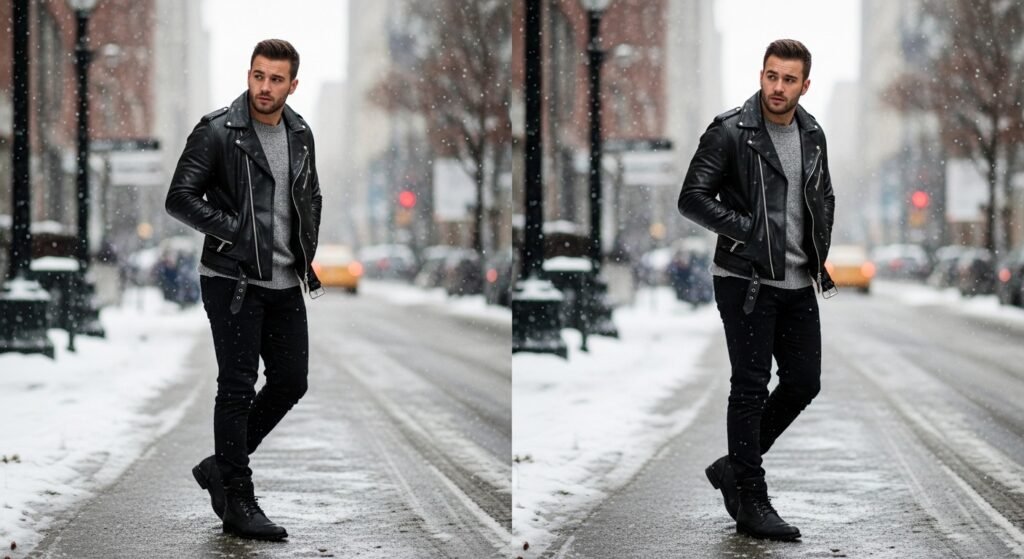 Can leather jackets be worn in snow