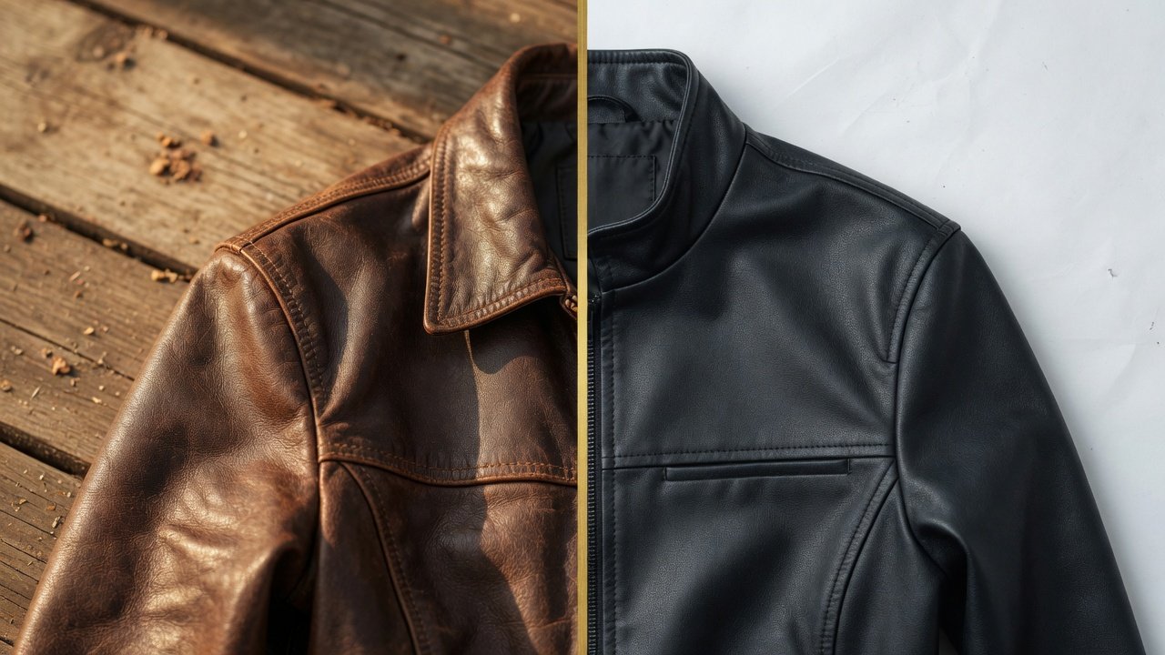 Read more about the article Faux Leather vs Real Leather Jacket: The Complete Pros and Cons Guide