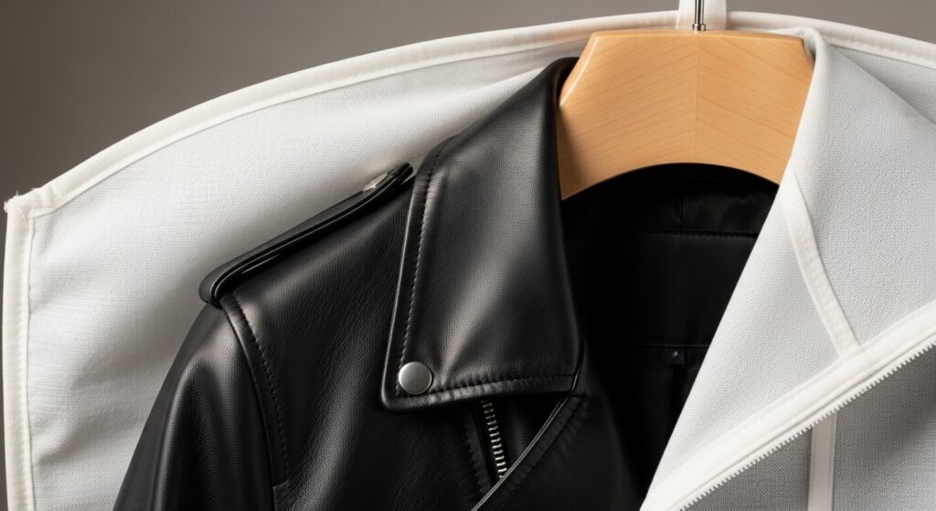 Hang a Leather Jacket for Storage