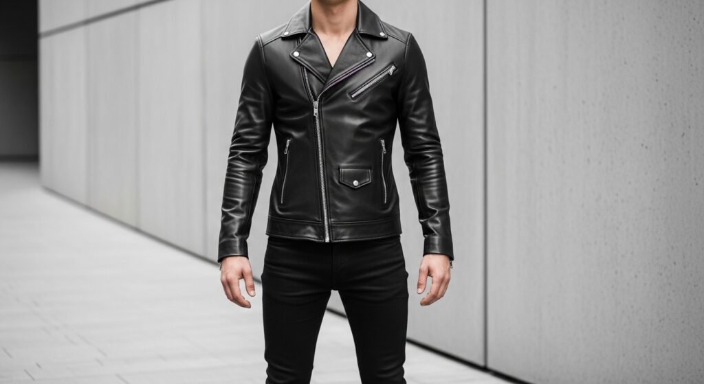 Slim Fit Leather Jacket