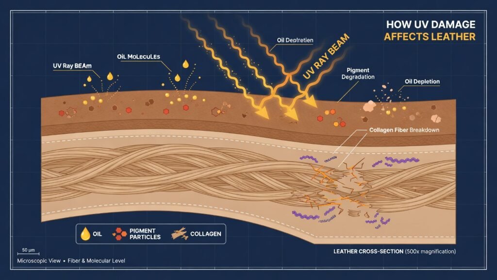 How UV Rays Damage Leather at a Molecular Level