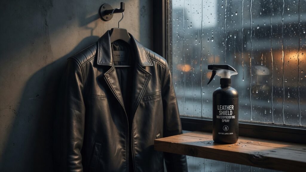 lambskin leather jacket
